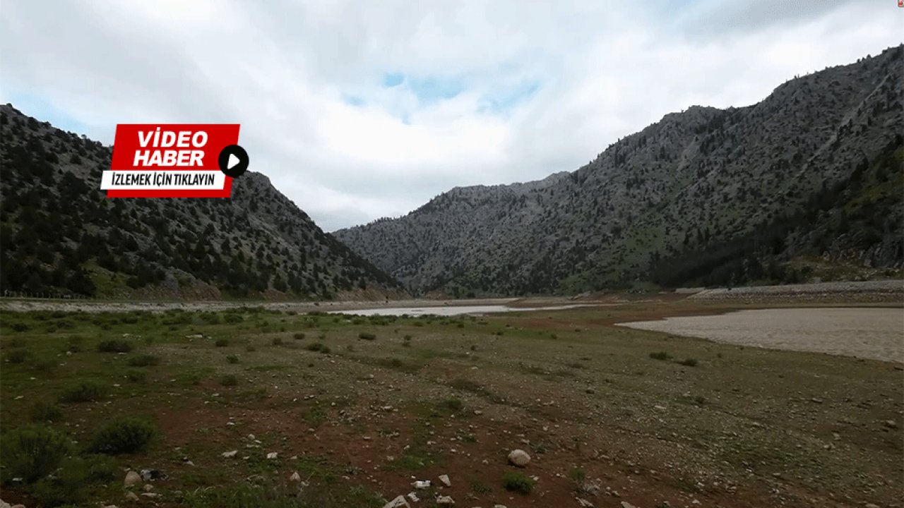 Kahramanmaraş’taki gölet yaz sıcakları başlamadan kurudu!