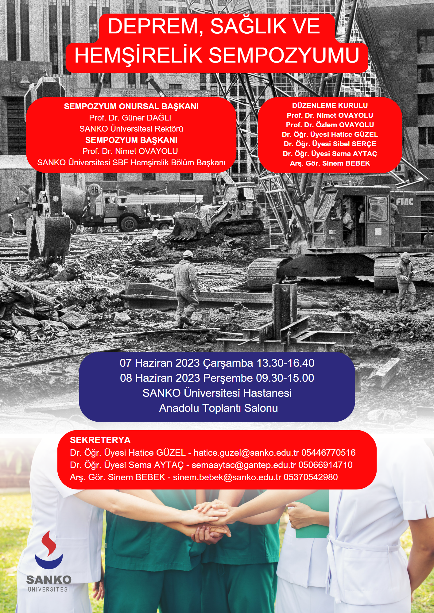 SANKO’da Deprem, Sağlık ve Hemşirelik” Sempozyumu