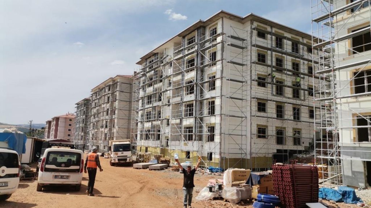 Kahramanmaraş’ta Çadır hayatını bitirmek için konutlar hızla yükseliyor!