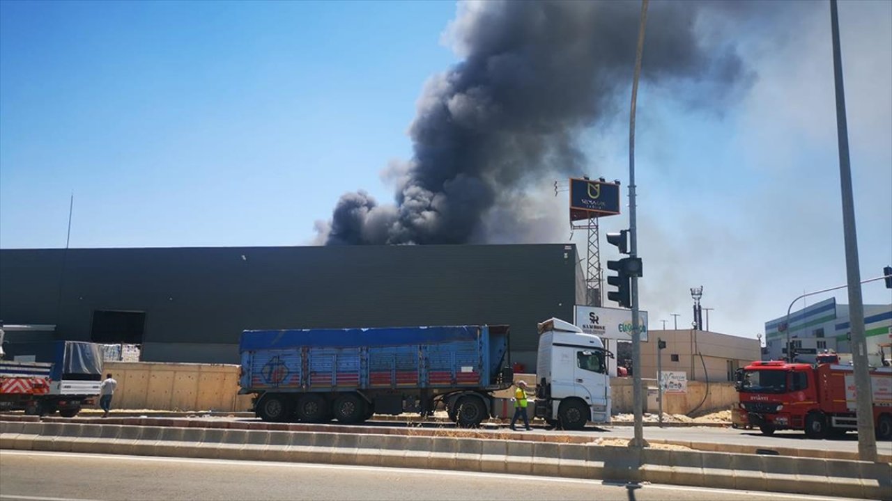 Gaziantep'teki fabrika yangını