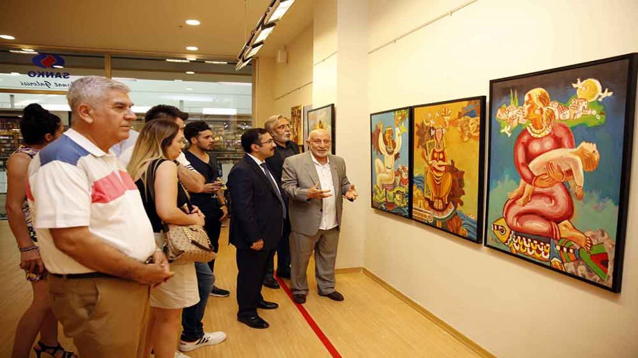 SANKO’da, Anneler ve Çocuklar Temalı Resim Sergisi Açıldı!