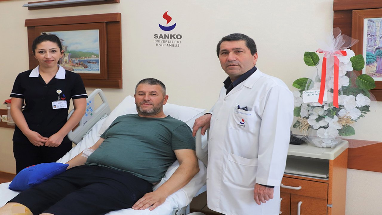 Giresunlu hasta, SANKO’da kapalı bypass ameliyatıyla şifa buldu