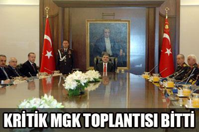 MGK Toplantısı sona erdi