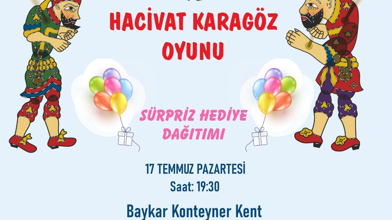 Hacivat – Karagöz Gösterisi Kahramanmaraşlı minikleri bekliyor