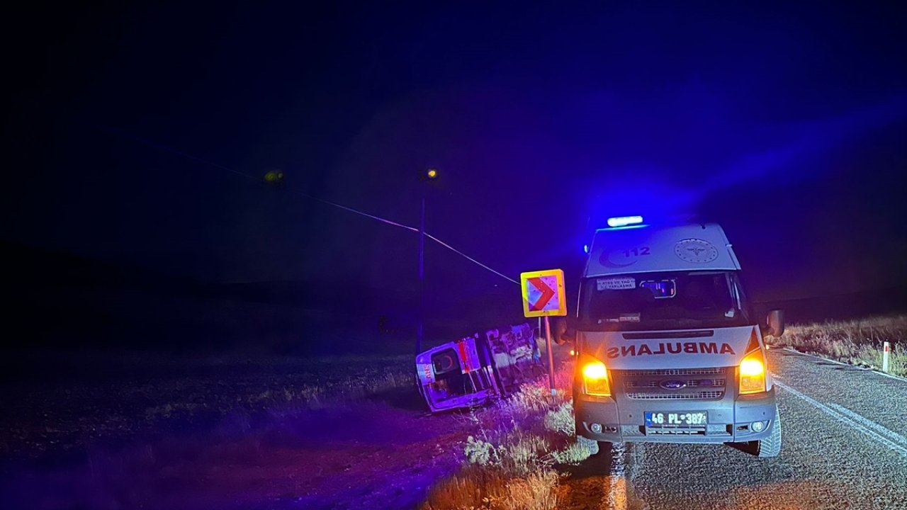Kahramanmaraş'ta ambulans kazası! 5 yaralı!