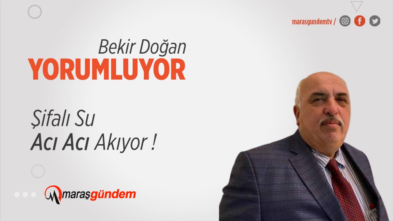 Şifalı Su Acı Acı Akıyor !