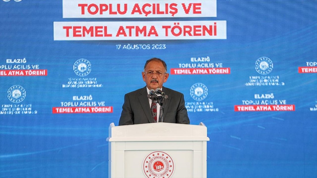 Bakan Özhaseki: "Fay hatlarının geçtiği yerlerde asla bir tek yapı yapılmayacak"