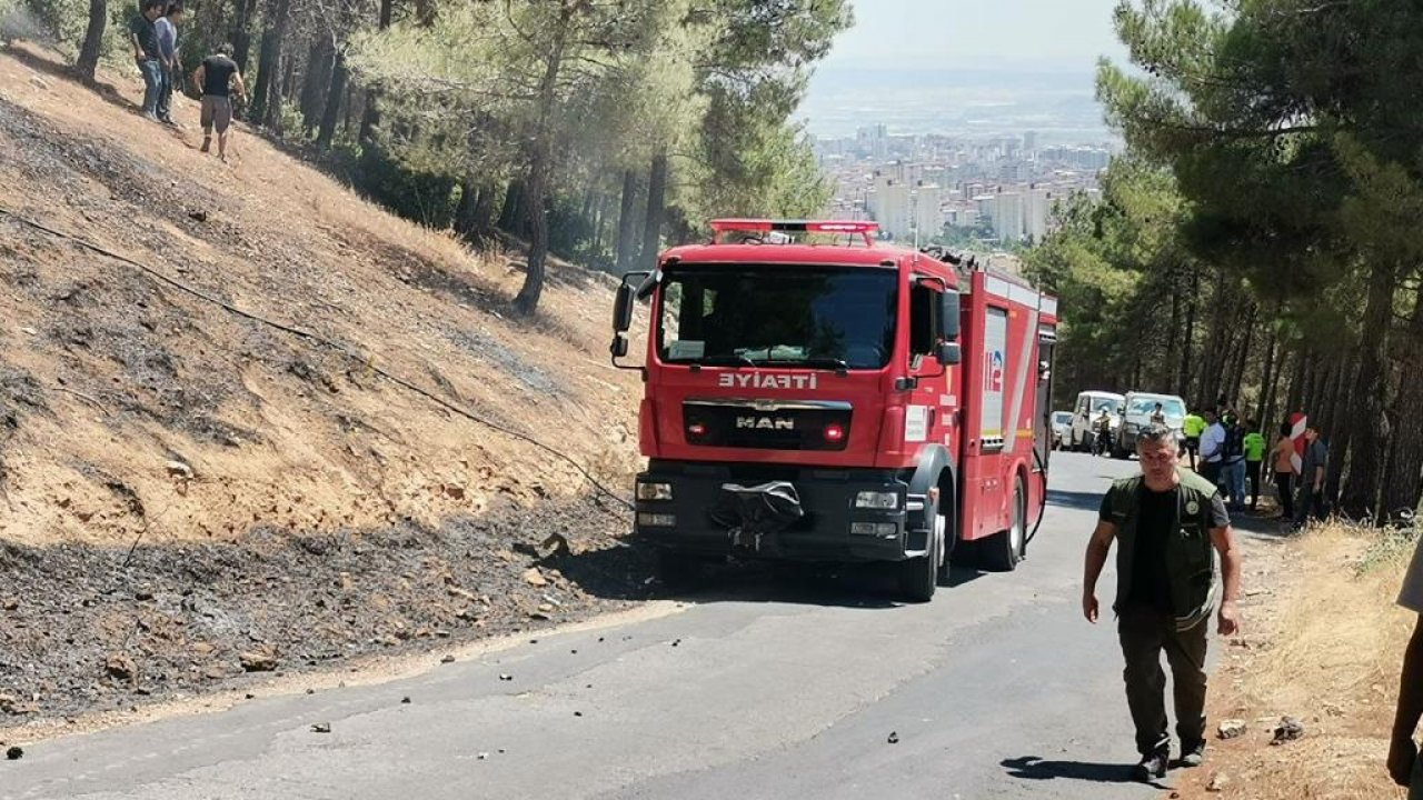 Kahramanmaraş'ta şehre yakın bölgede orman yangını!