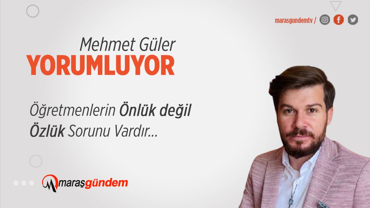 Öğretmenlerin Önlük değil, Özlük Sorunu Vardır