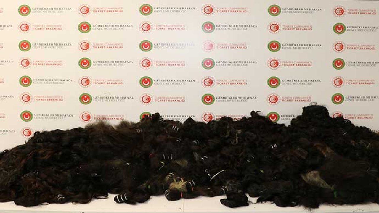1,3 milyonluk kaçak insan saçı ele geçirdi!
