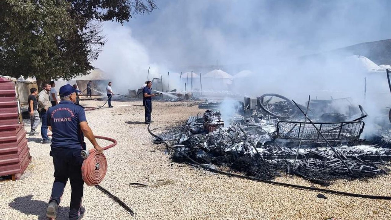 Kahramanmaraş’ta depremzedelerin çadırları kül oldu!