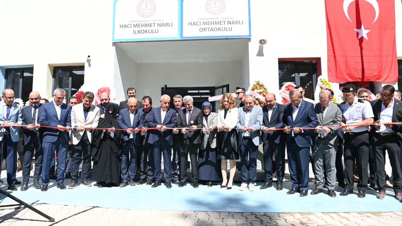 Kahramanmaraş’ta Hacı Mehmet Narlı İlkokulu ve Ortaokulu açıldı!
