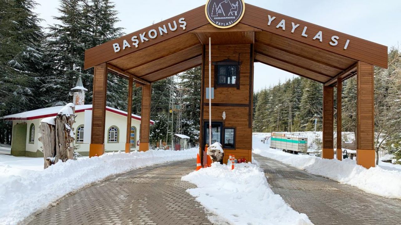 Ekoturizm kalbi Kahramanmaraş Başkonuş Yaylası kışa hazırlanıyor!