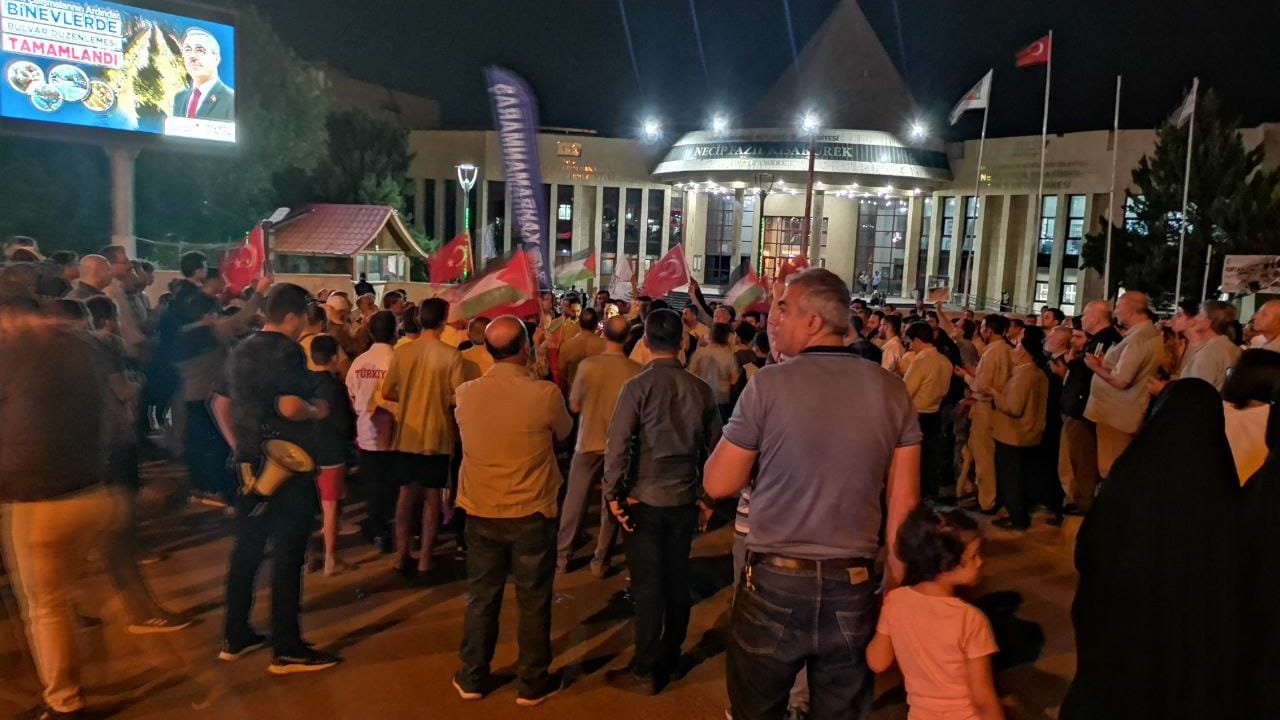 Kahramanmaraş’ta Filistin’e destek eylemi!