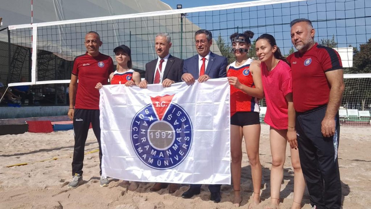 Kahramanmaraş KSÜ Plaj Voleybolunda şampiyon oldu!
