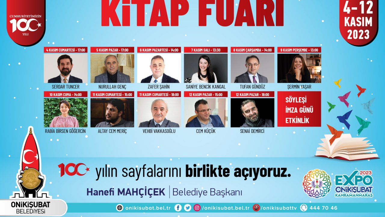 Kahramanmaraş’ta EXPO 2023 Kitap Fuarı kapılarını açıyor!