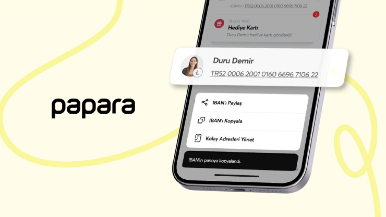 Papara hesaplarına IBAN özelliği geldi