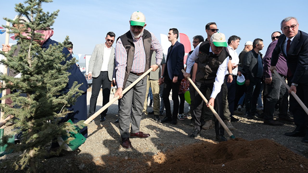 Kahramanmaraş'ta 12 bin deprem şehidi için 12 bin fidan dikildi!