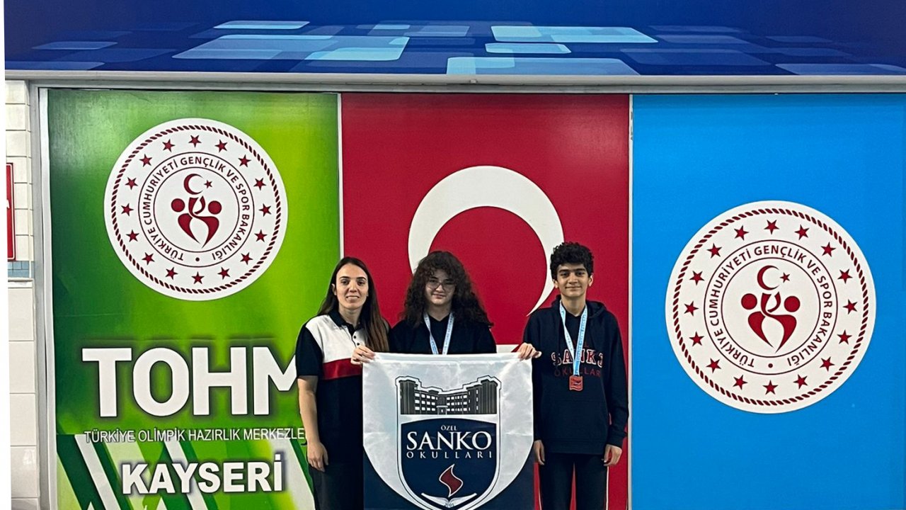 SANKO okulları Türkiye yüzme şampiyonasına gidiyor
