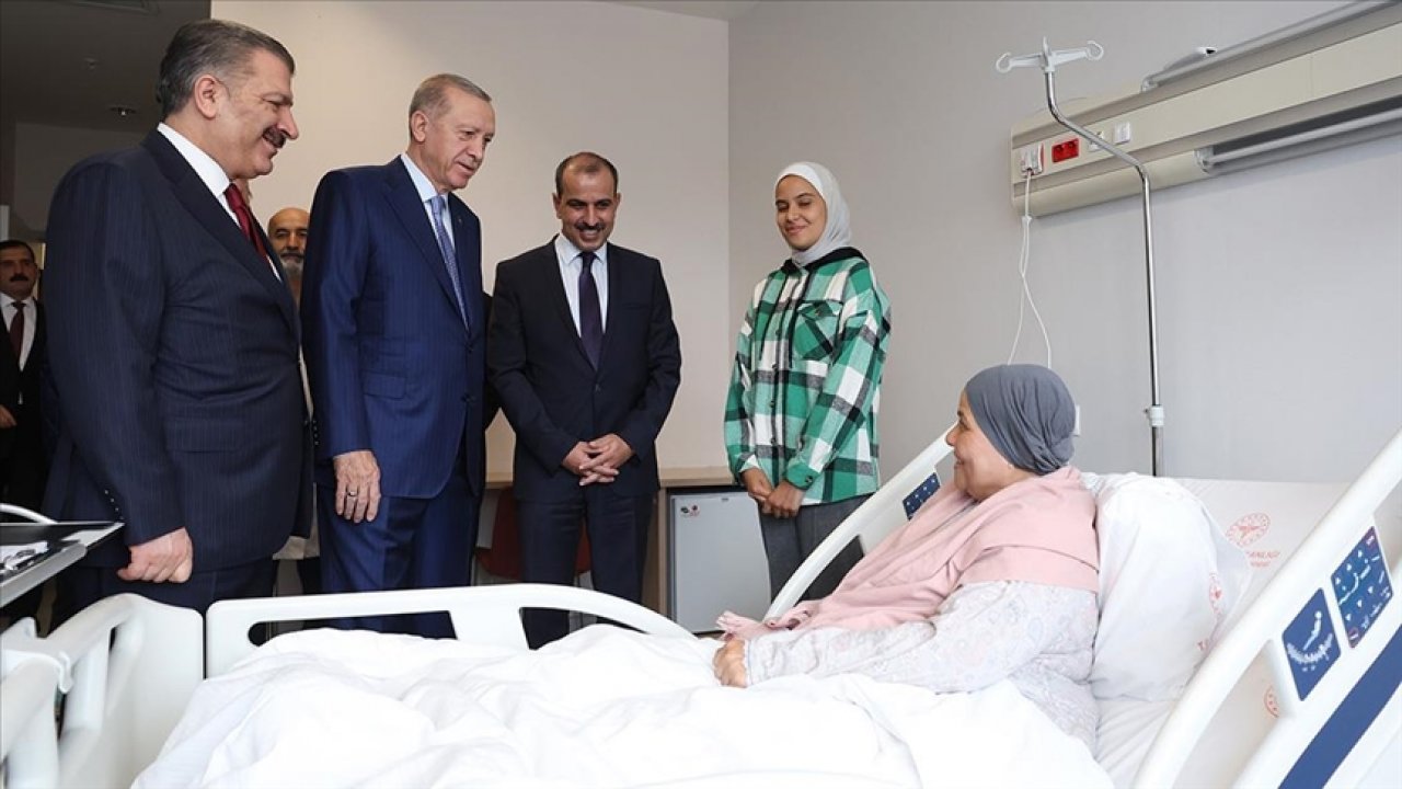 Cumhurbaşkanı Erdoğan, Gazze'den getirilen hastaları ziyaret etti!