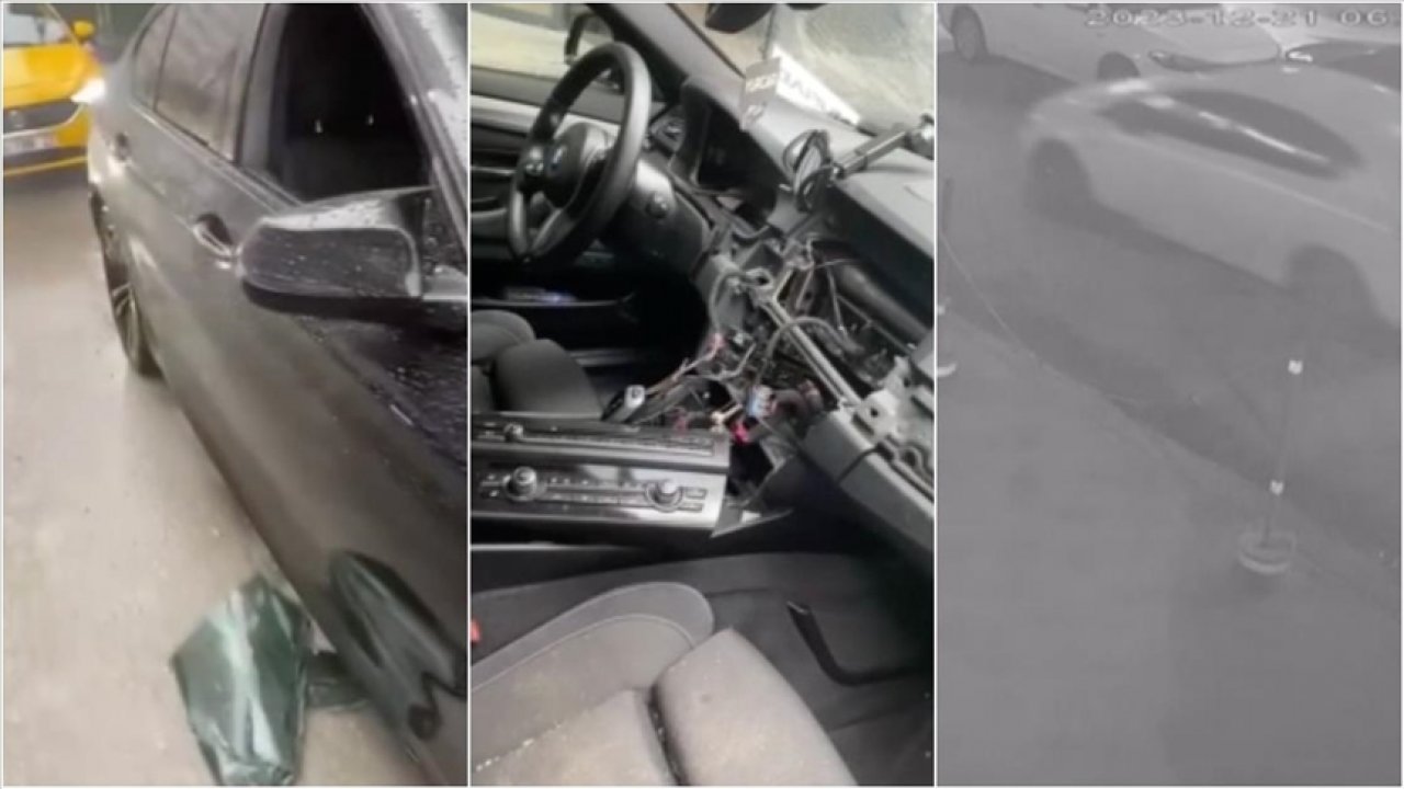 Park halindeki aracın "hayalet ekran"ını çaldılar!