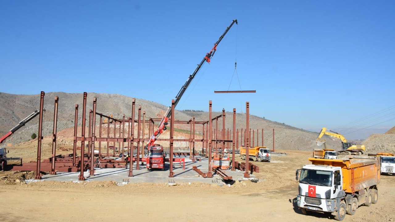 Kahramanmaraş’ta hastane inşaatı hızla yükseliyor!