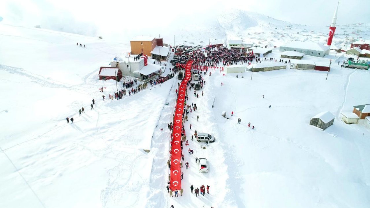2 bin 200 metre yükseklikte gururlandıran manzara!