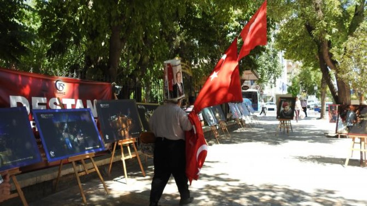 “MİLLİ İRADENİN YÜKSELİŞİ SERGİSİ" HAYRAN BIRAKTI