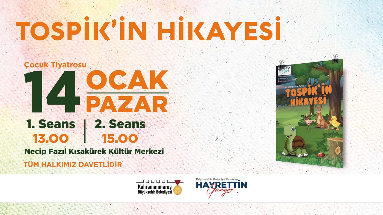 Kahramanmaraş’ta Minikler Tospik’in Hikâyesini Çok Sevecek