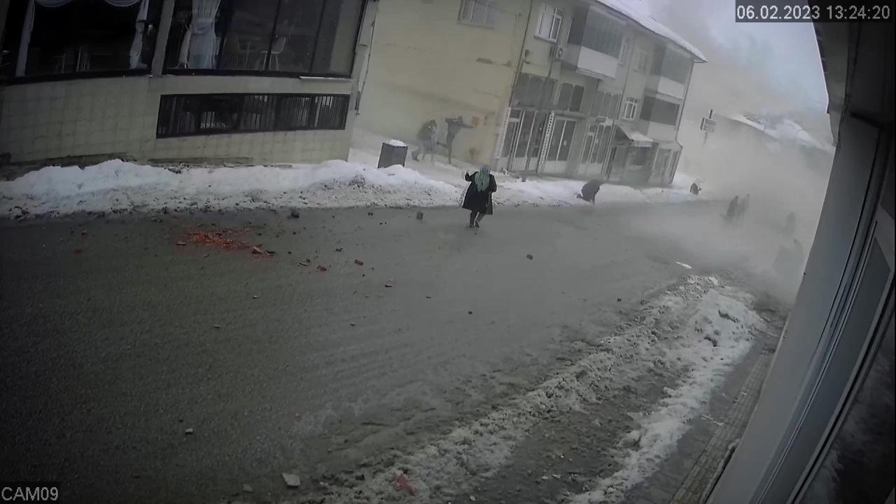 Kahramanmaraş depreminde yaşanan dehşetin yeni görüntüsü ortaya çıktı!