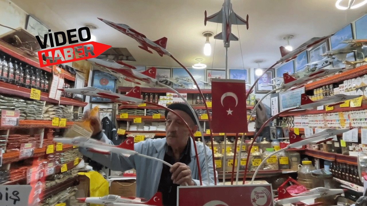 Pilotluğa niyet baharatçılığa kısmet! Uçak maketleriyle özlemini baskılıyor!