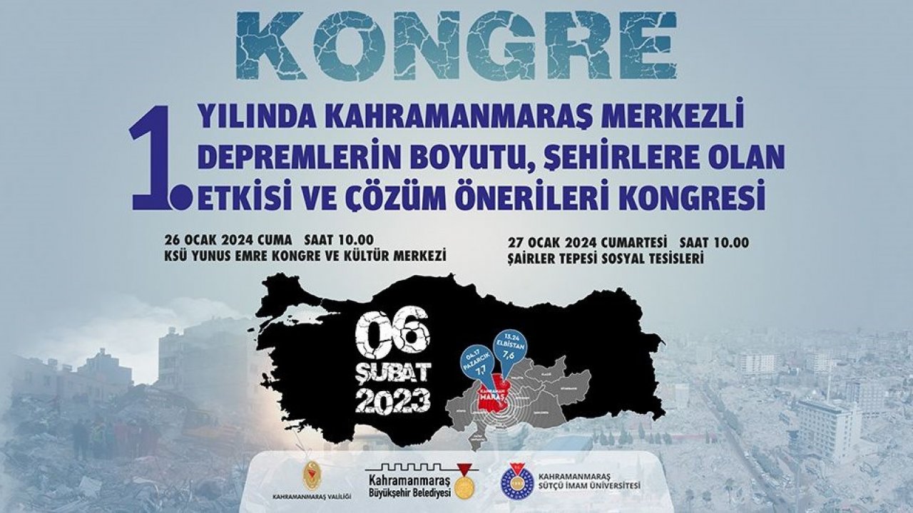 Yıkımın Ardından Yeniden Doğuş: Kahramanmaraş'ta Deprem Kongresi Yapılacak