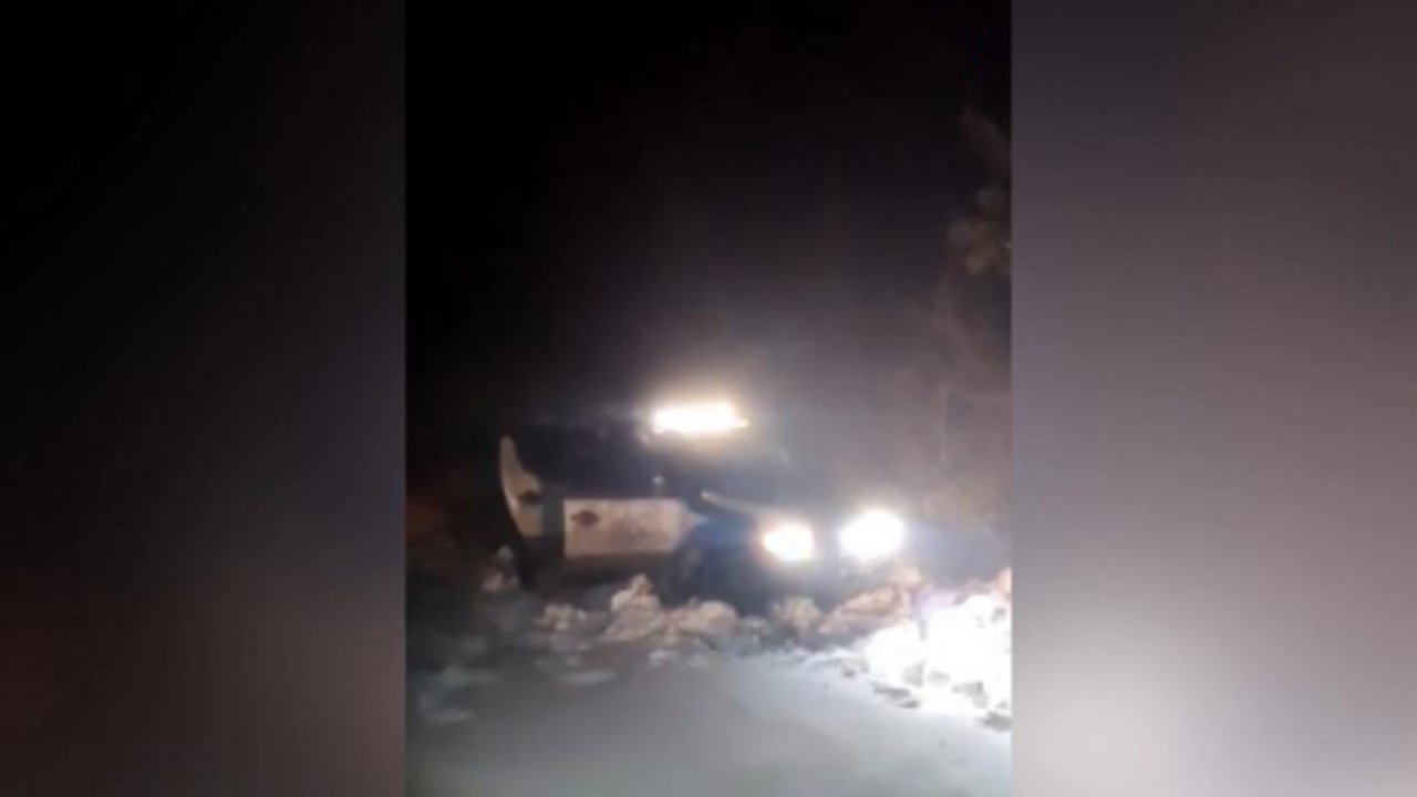 Kahramanmaraş’ta karda mahsur kalan 3 kişi kurtarıldı!