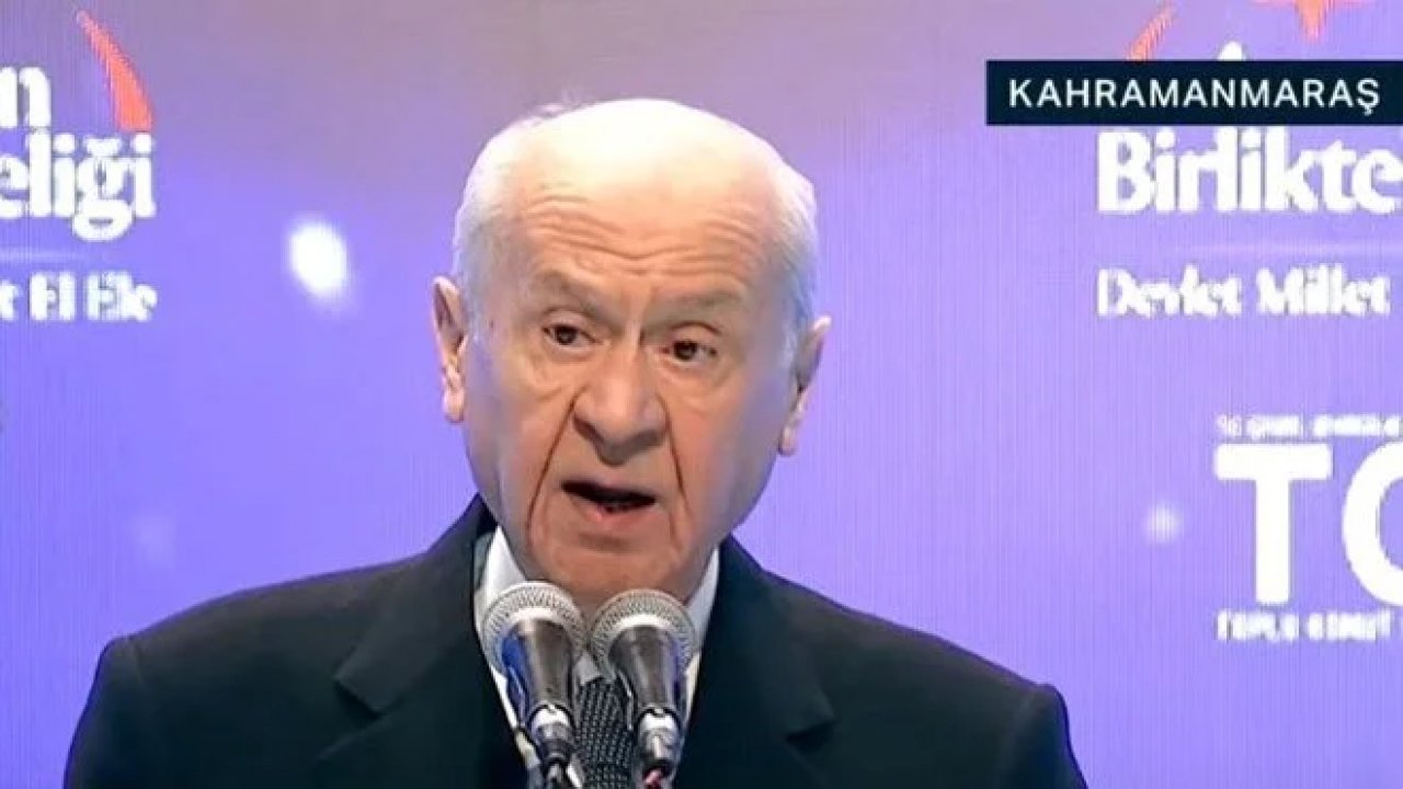 Devlet Bahçeli Kahramanmaraş’ta “Devletin tüm imkanları seferberlik ruhuyla harekete geçti”