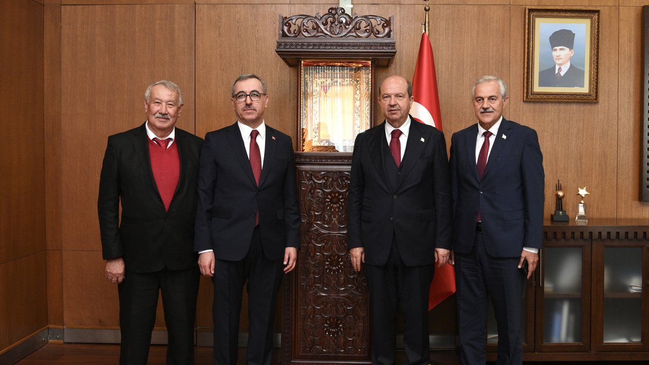 Başkan Güngör, KKTC Cumhurbaşkanı Tatar’ı ağırladı!