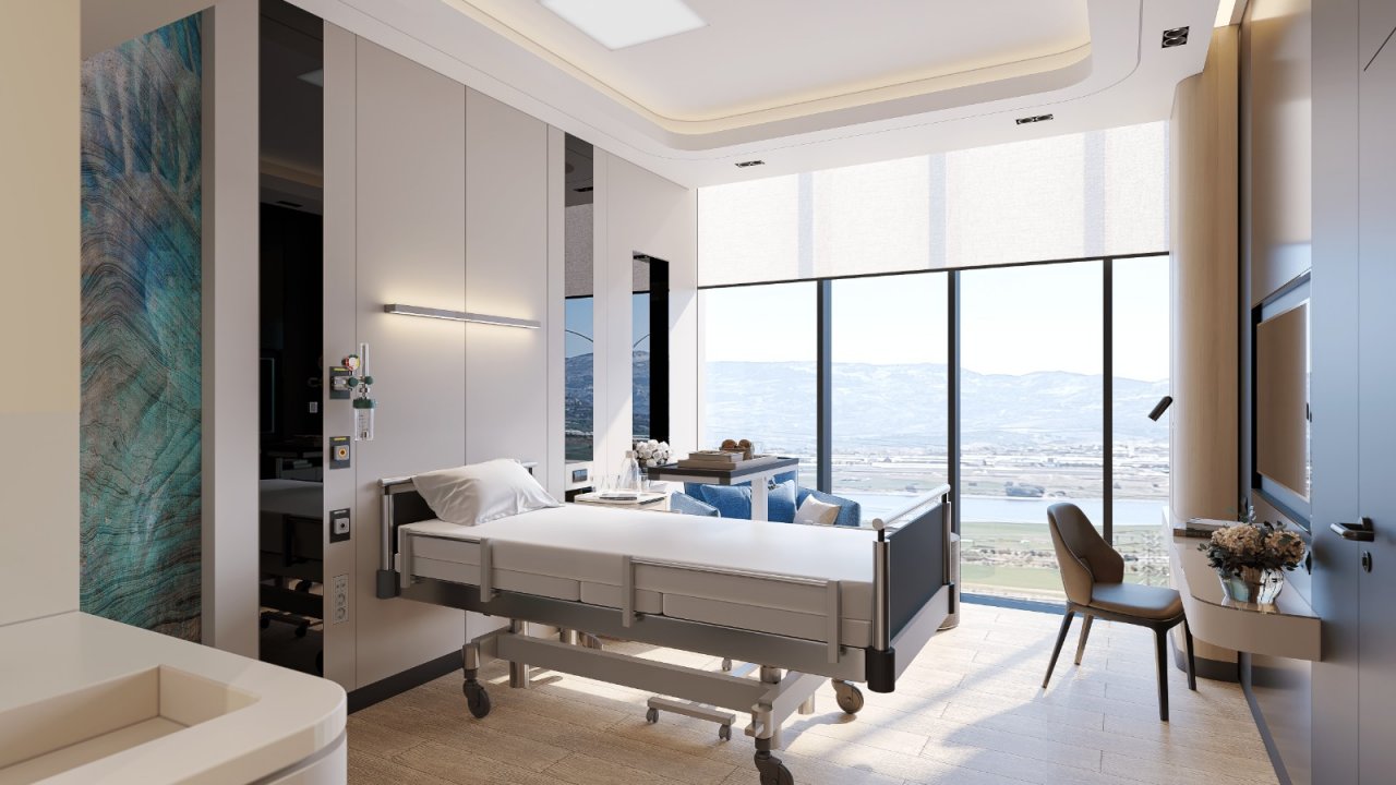 Kahramanmaraş’ın baraj manzaralı yeni hastanesi tasarımıyla dünya derecesi yaptı!