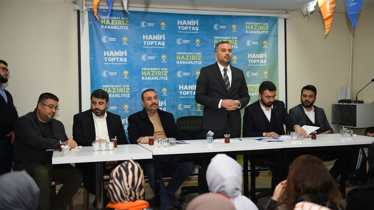 AK Parti Onikişubat Belediye Başkan Adayı Toptaş; “Daha Yaşanabilir Onikişubat İçin Gecemizi Gündüzümüze Katacağız”