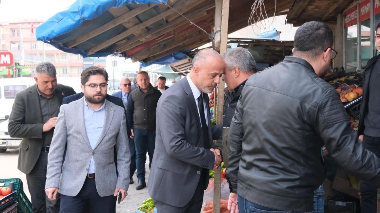 Afşin Belediye Başkan adayı Koray Kıraç, esnafa projelerini anlattı!