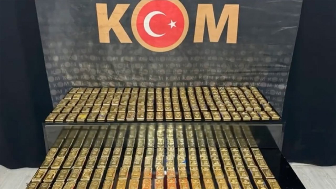 221 kilo külçe altın ele geçirildi!