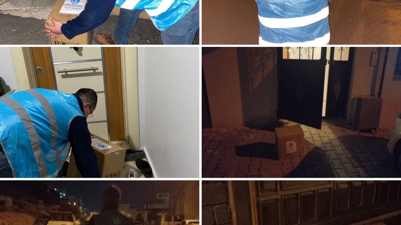 Ülkü Ocakları Kahramanmaraş’ta yardım kolisi dağıttı!