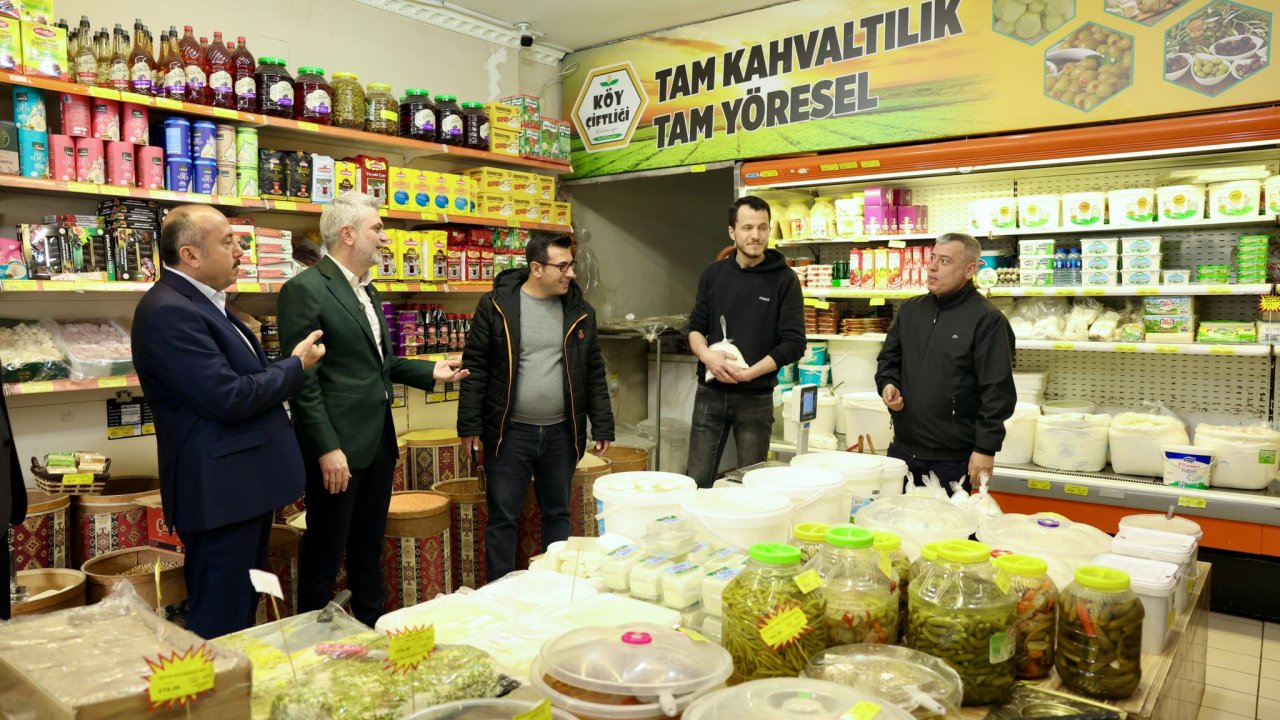 Fırat Görgel, Mağralı Mahallesinde esnafı gezdi!