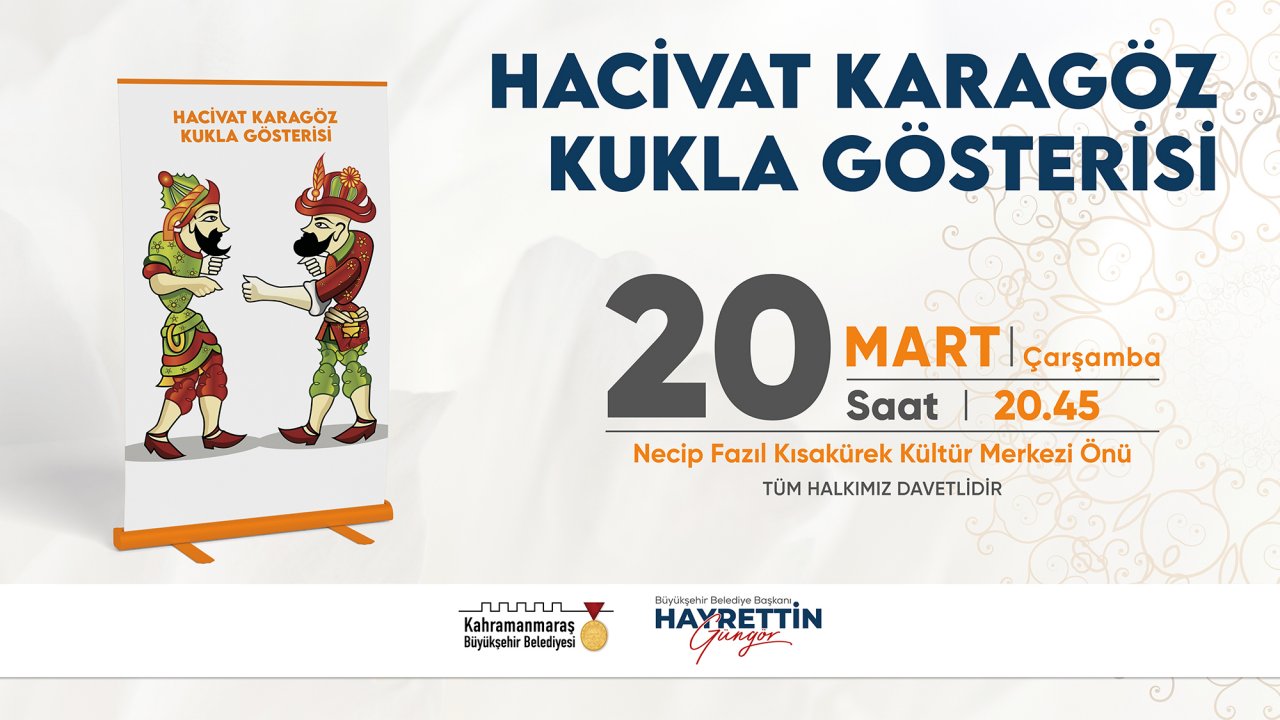 Kahramanmaraş’ta Hacivat Karagöz Gösterisi başlıyor!