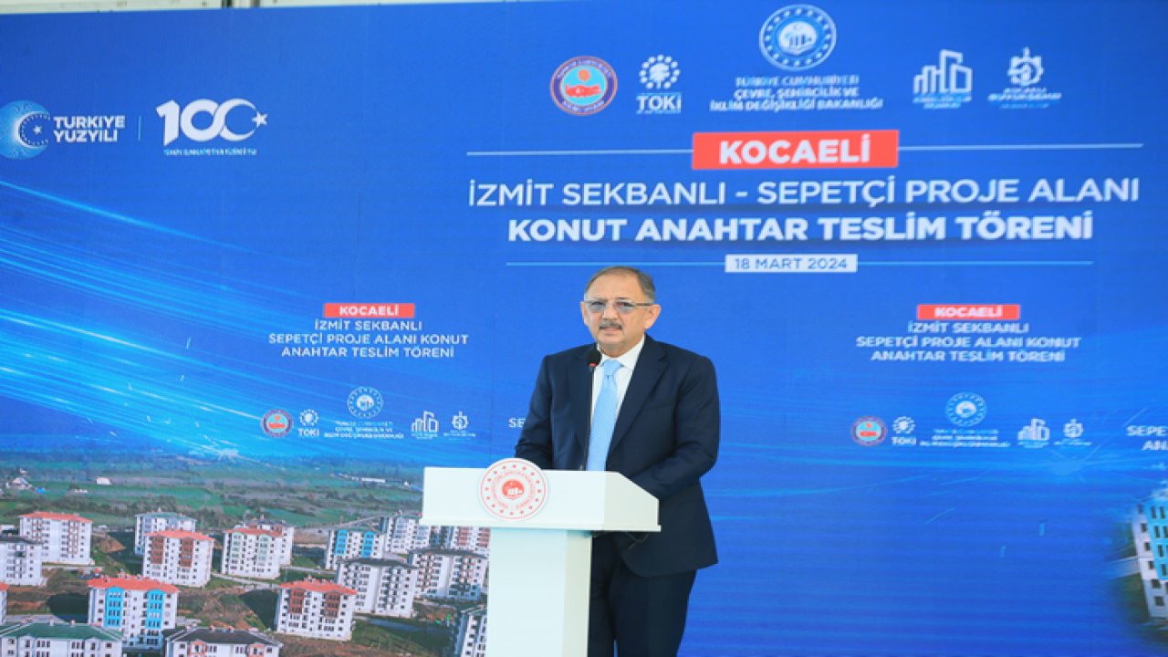 Bakan Özhaseki deprem konutlarını böyle tarif etti! “Mis gibi evler”