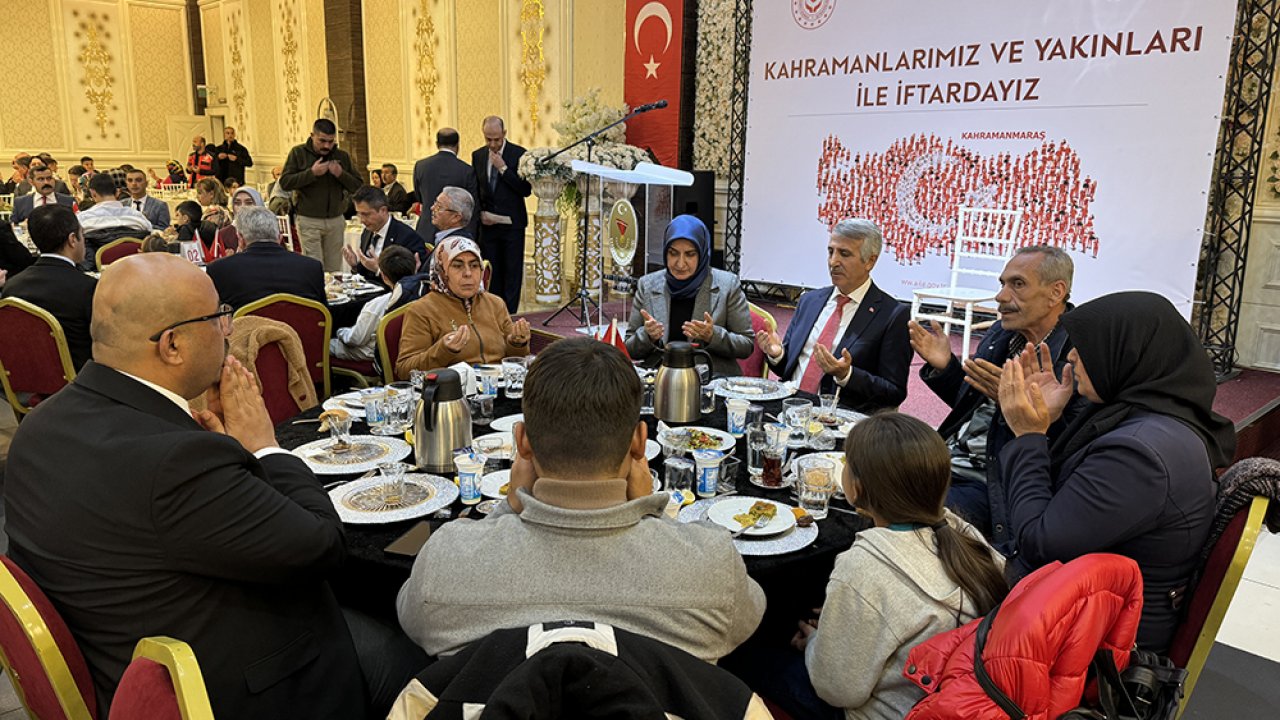 Kahramanmaraş'ta şehit aileleri iftarda buluştu!