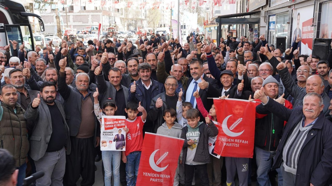 Çiftçilerden Karaca’ya büyük destek!