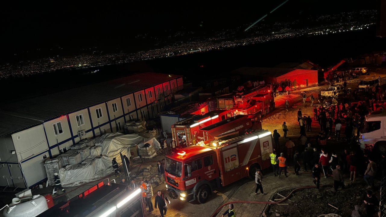 Kahramanmaraş'ta yangın paniği! İşçiler ölümle burun buruna geldi!