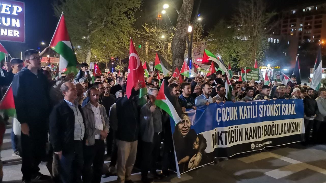 Kahramanmaraş’ta İsrail’e öfke!