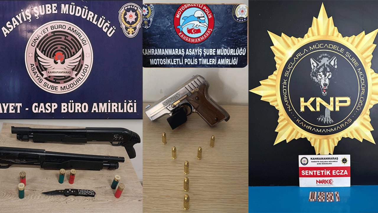 Kahramanmaraş'taki operasyonlarda 28 kişi yakalandı!