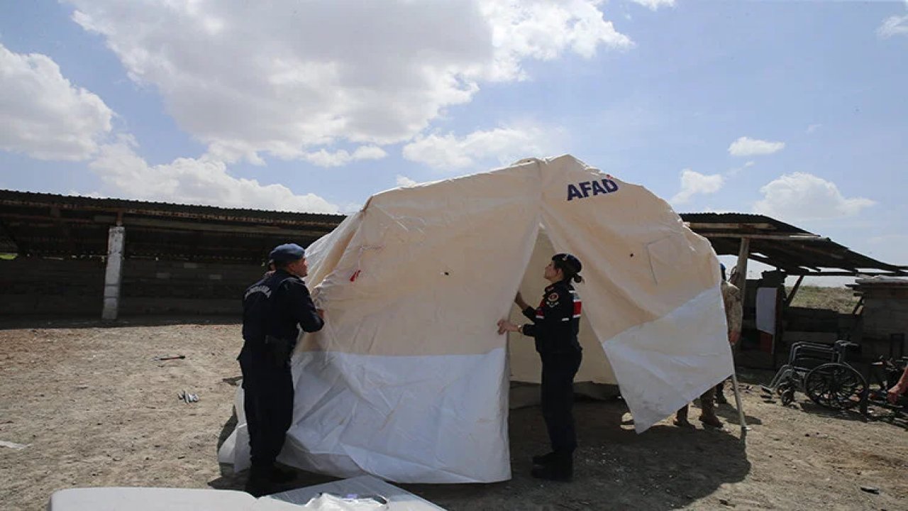 Tokat’ta deprem sonrası çadır kuruldu!
