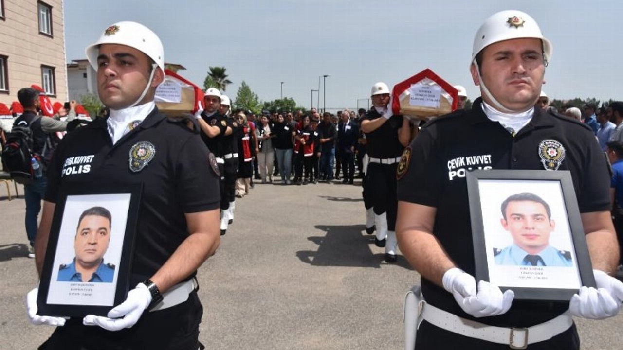 Polisin saldırısında şehit olan Kahramanmaraşlı polis için tören!